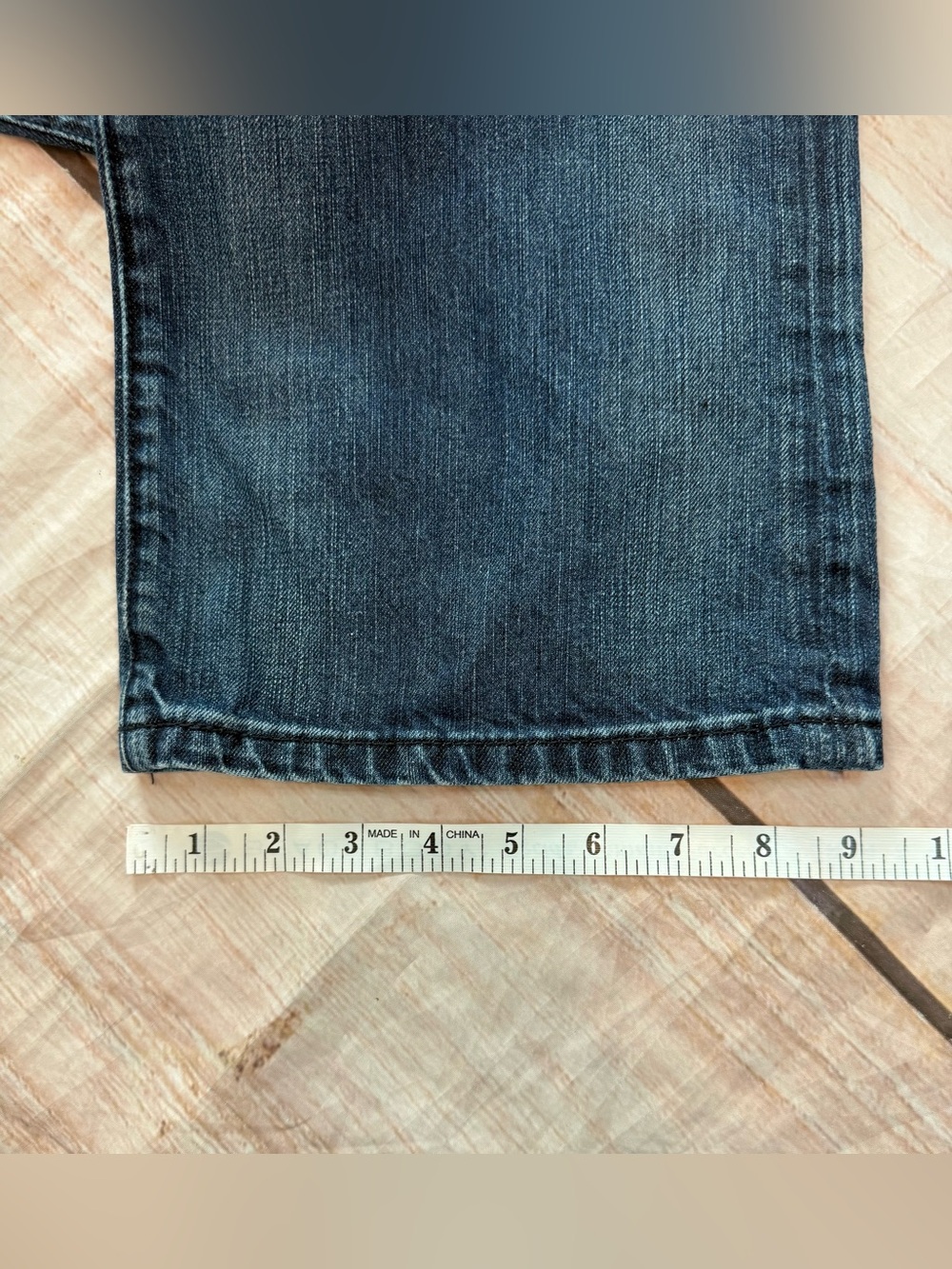 Express Kingston Classic Fit Regular Rise Bootcut Dark Wash Denim Jeans 34X30 - Picture 8 of 12